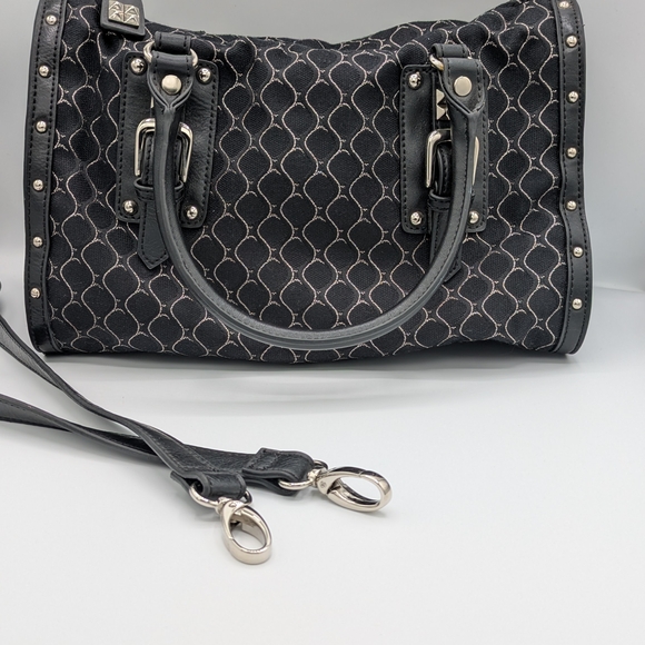 Nine West Black & Silver Patterned Handbag - Picture 4 of 11